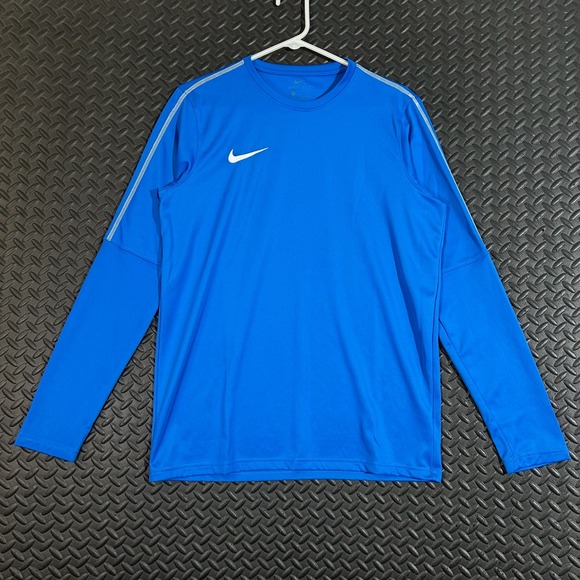 Nike Other - Nike Dri Fit Mens Long Sleeve Crew Neck Athletic Shirt Blue Size Medium